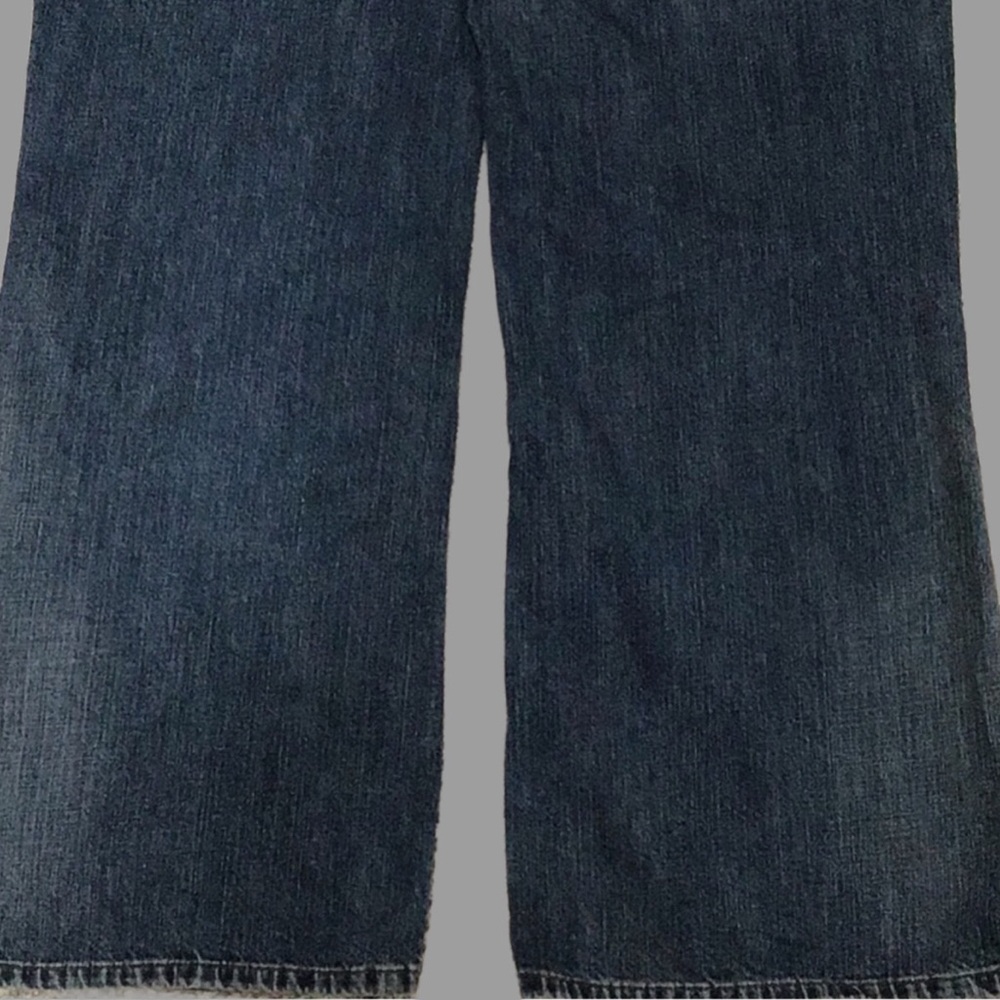 LAUREN RALPH LAUREN Patch Pocket Wide Leg Jeans Size 14 - Picture 6 of 7